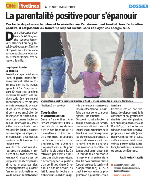La parentalité positive pour s’épanouir, « Côté Yvelines »
